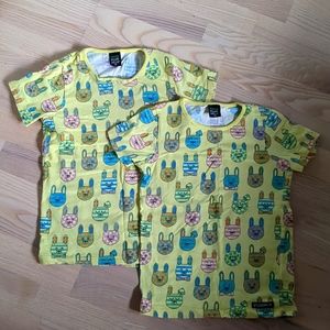A pair of cute Easter bunny Tshirt